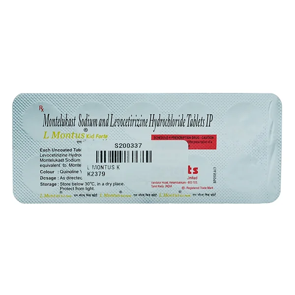 L Montus Kid Forte Tablet 10's