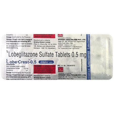 Lobe Crest-0.5 Tablet 10's