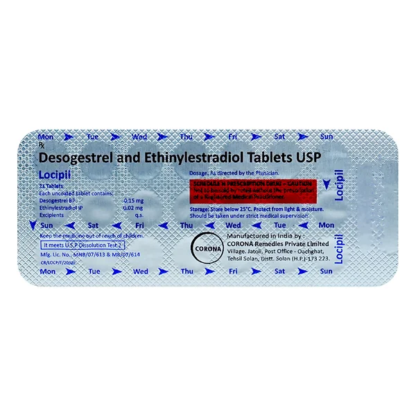 Locipil Tablet 21's, Pack of 21 TabletS