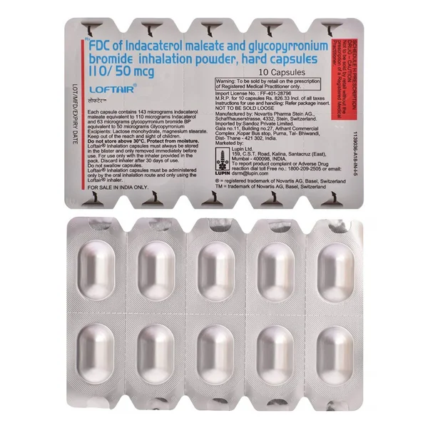 Loftair 110/50mcg Capsule 10's, Pack of 10 CAPSULES