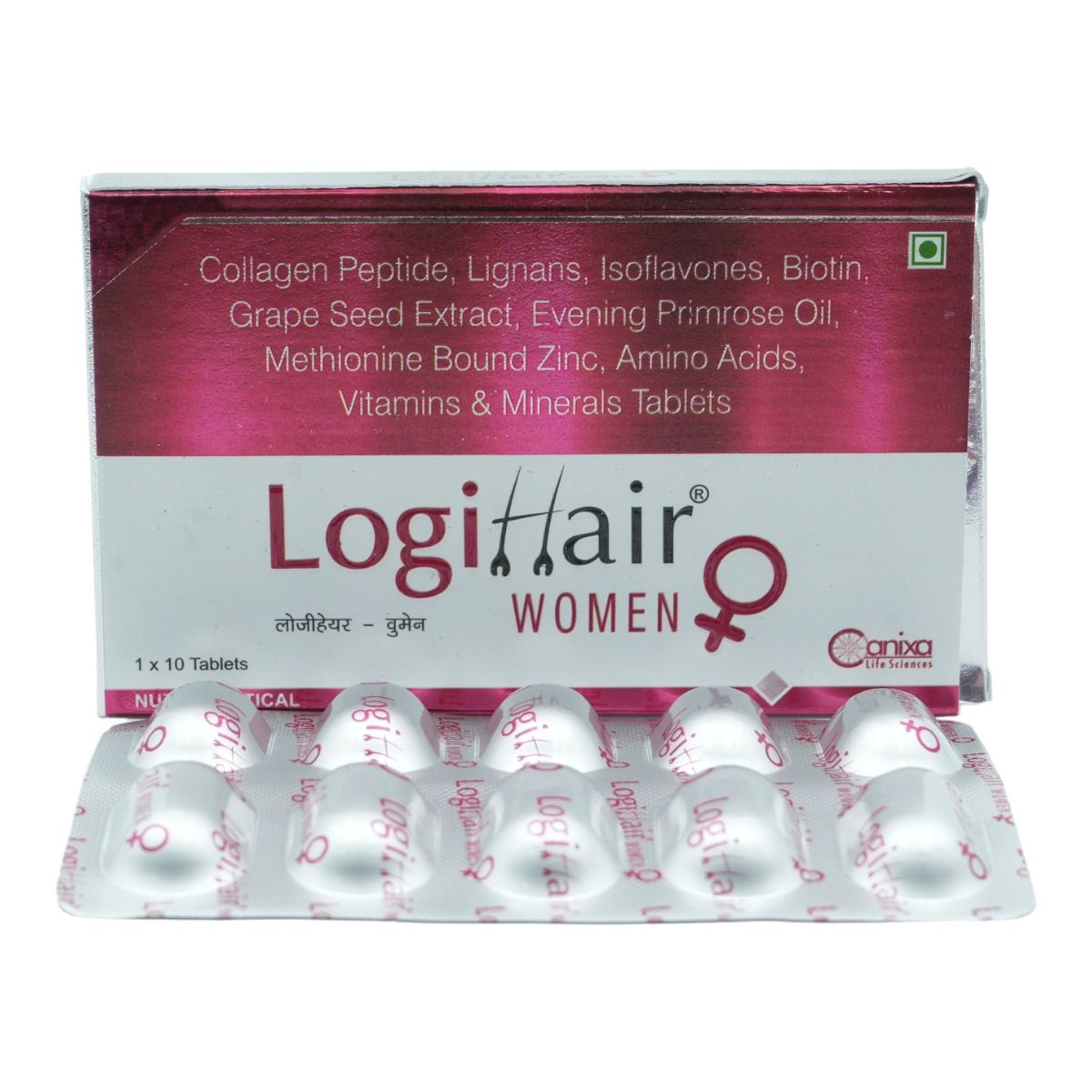 Logihair Women Tablet 10's Price, Uses, Side Effects, Composition