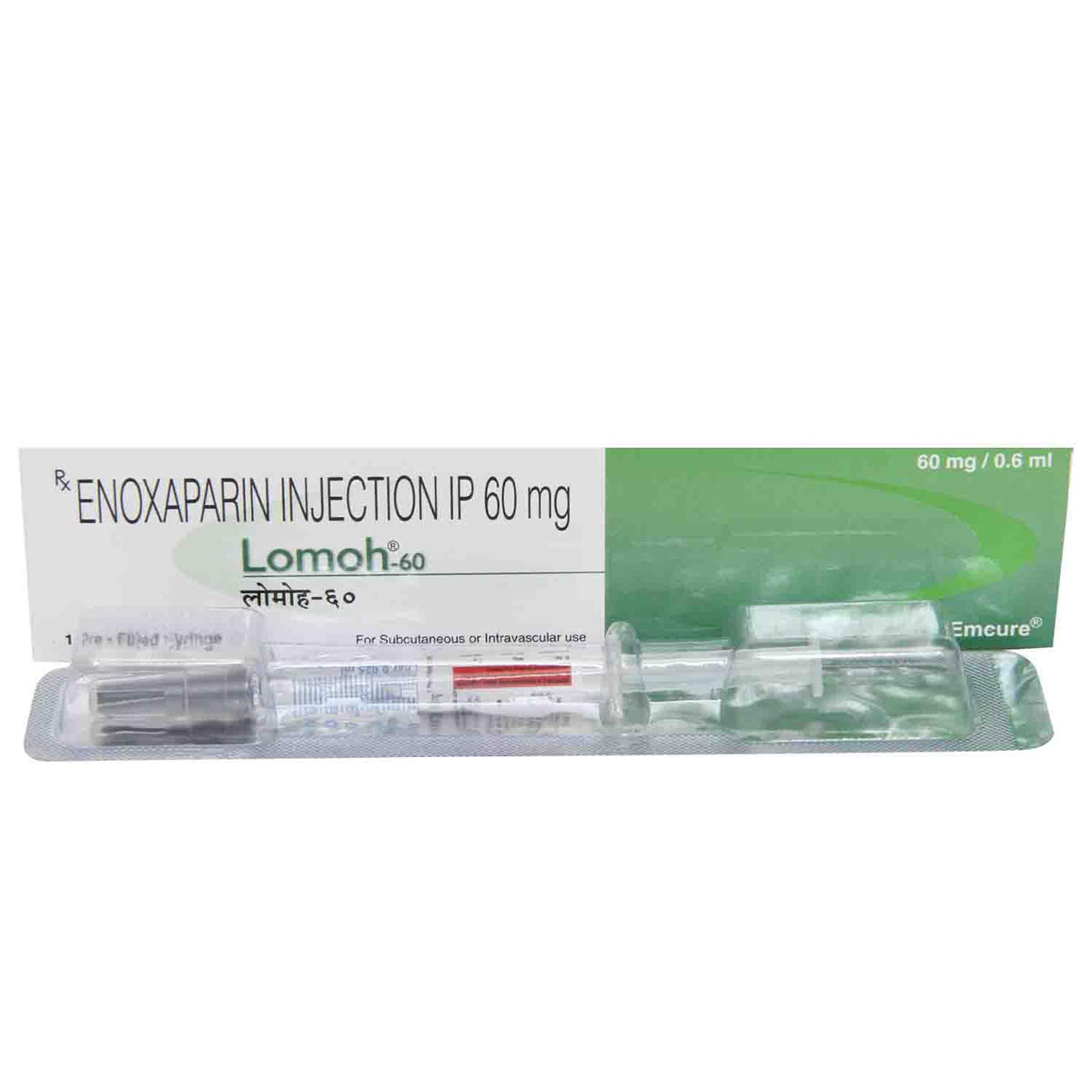 Lomoh-60 Injection 0.6 ml, Pack of 1 INJECTION Lomoh-60 Injection 0.6 ml, Pack of 1 INJECTION