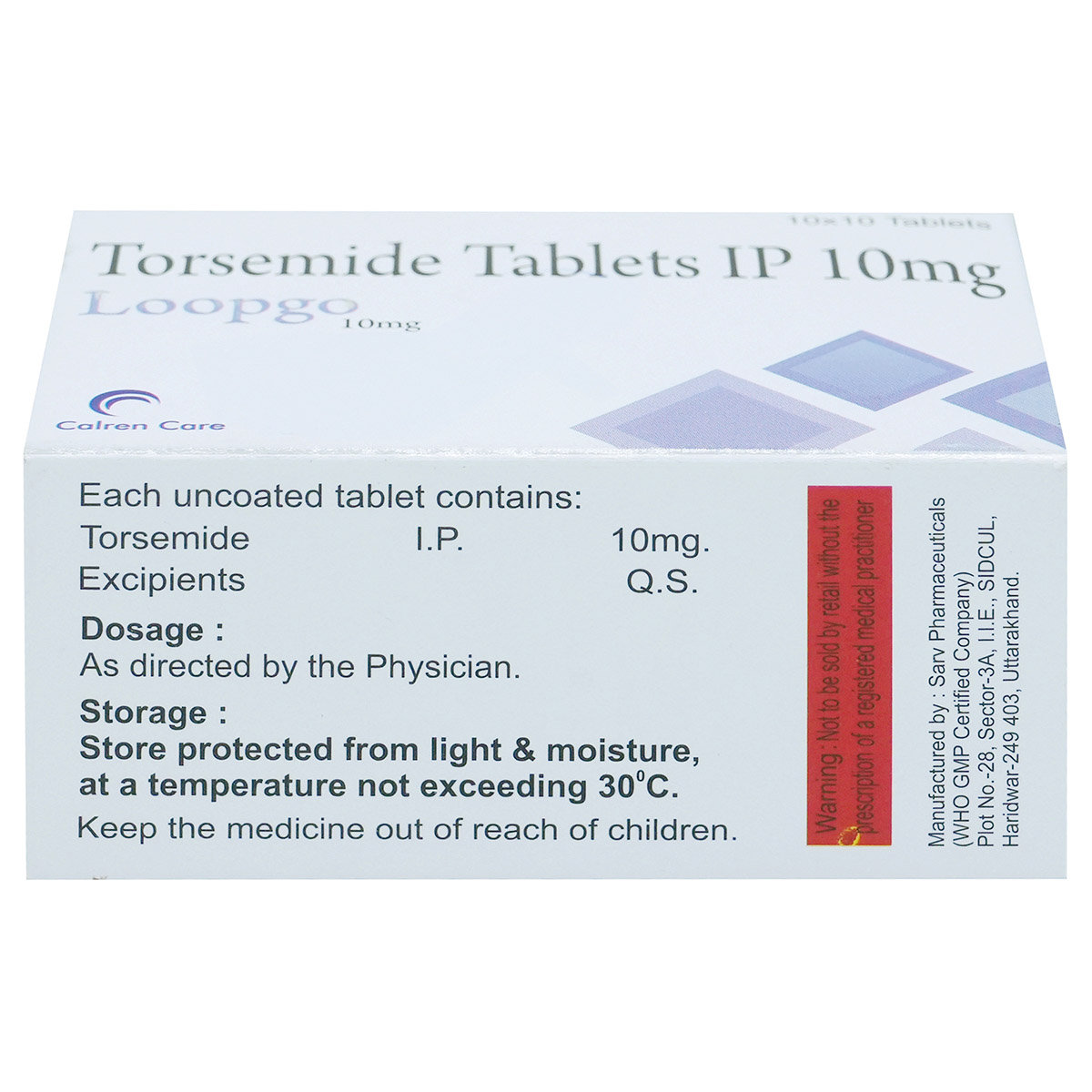 Loopgo 10 mg Tablet 10's, Pack of 10 CapsuleS Loopgo 10 mg Tablet 10's, Pack of 10 CapsuleS