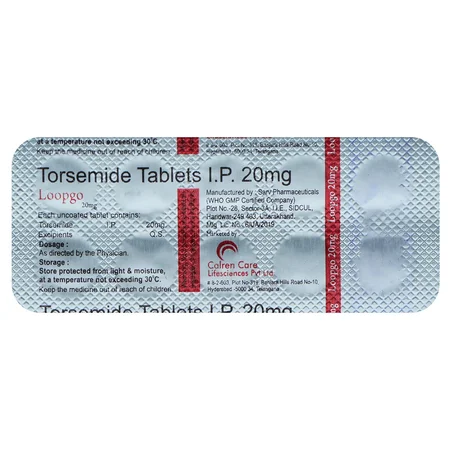 Loopgo 20 mg Tablet 10's