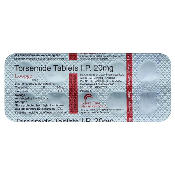 Loopgo 20 mg Tablet 10's