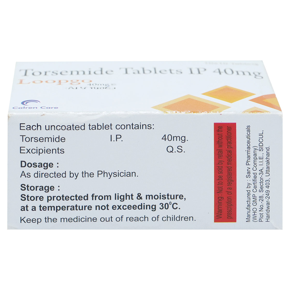 Loopgo 40 mg Tablet 10's, Pack of 10 CapsuleS Loopgo 40 mg Tablet 10's, Pack of 10 CapsuleS