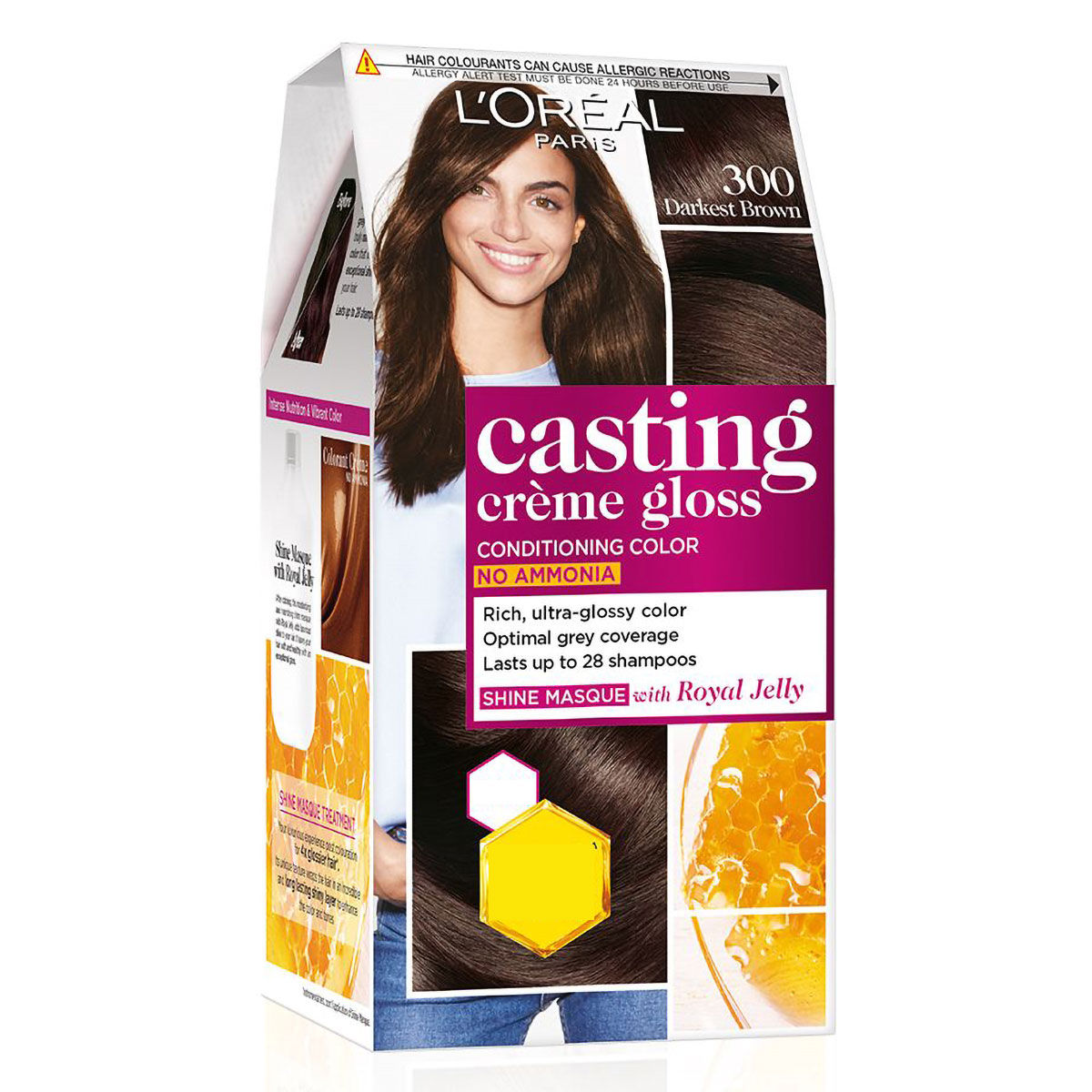 Buy L'Oreal Paris Casting Creme Gloss Hair Color 300 Darkest Brown, 1 Kit Online