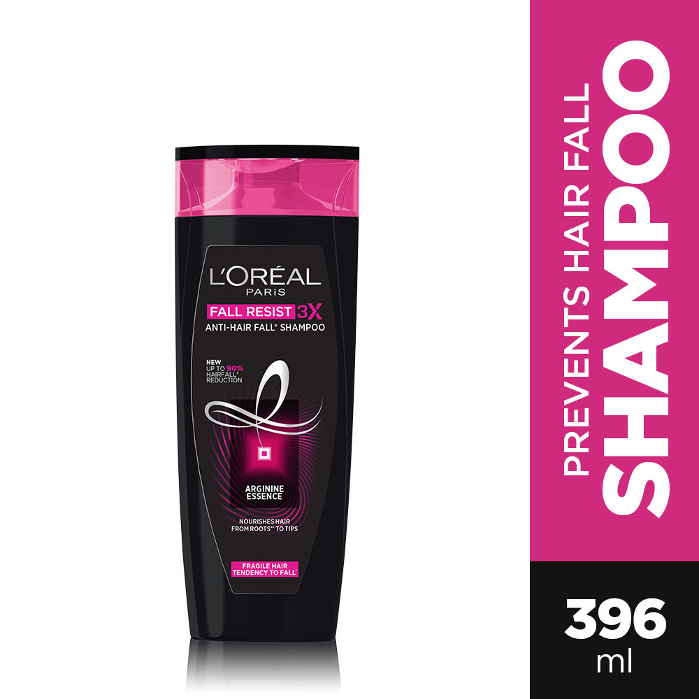 Buy L'Oreal Paris Fall Resist 3X Anti-Hairfall  Shampoo, 396 ml Online