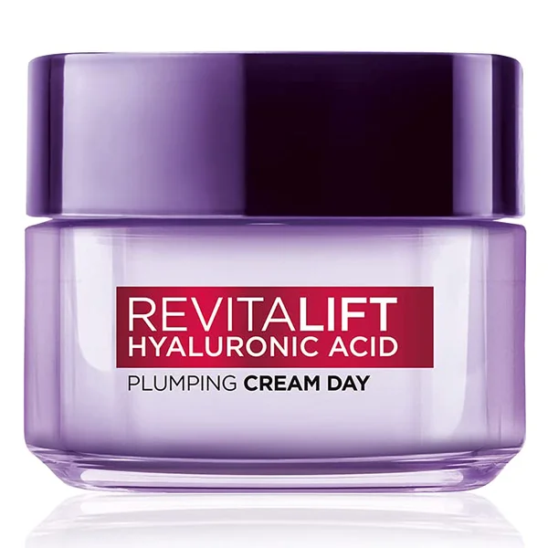 L'Oreal Paris Revitalift Hyaluronic Acid Plumping Day Cream 15 ml | Hyaluronic Acid | Hydrate &amp; Plumps Skin | Gives Soft, Smooth &amp; Youthful Radiant Skin, Pack of 1