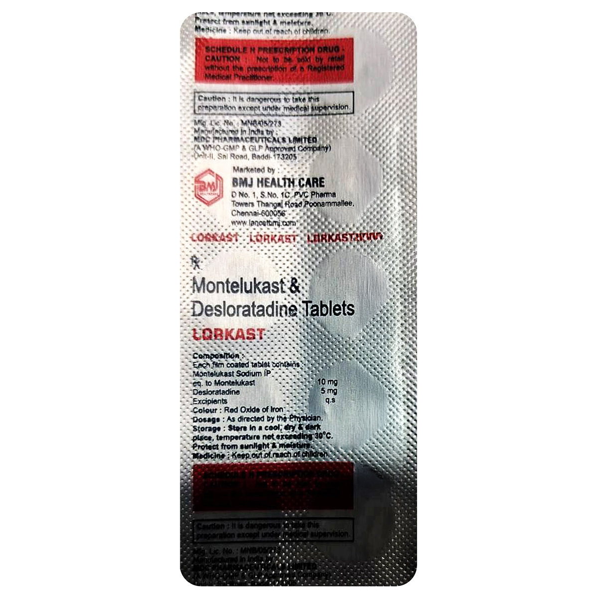 Buy Lorkast Tablet 10's Online