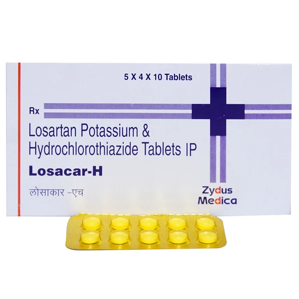 Losacar-H Tablet 10's, Pack of 10 TabletS