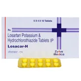 Losacar-H Tablet 10's, Pack of 10 TabletS