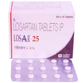 Losar-25 Tablet 15's, Pack of 15 TABLETS