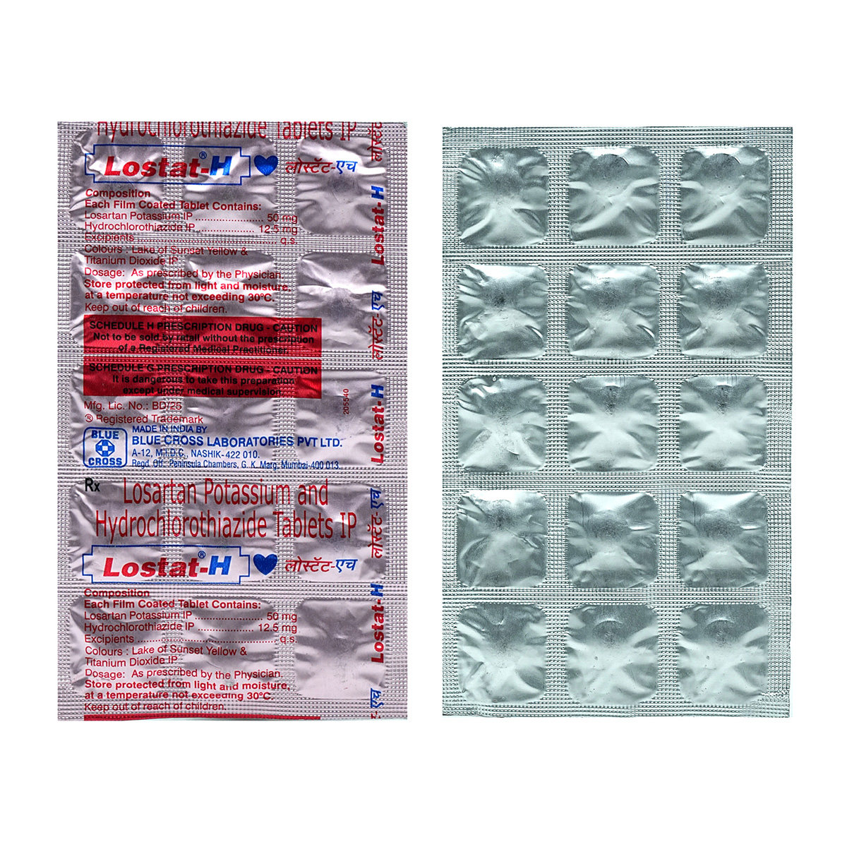 Lostat-H Tablet 15's, Pack of 15 TABLETS Lostat-H Tablet 15's, Pack of 15 TABLETS