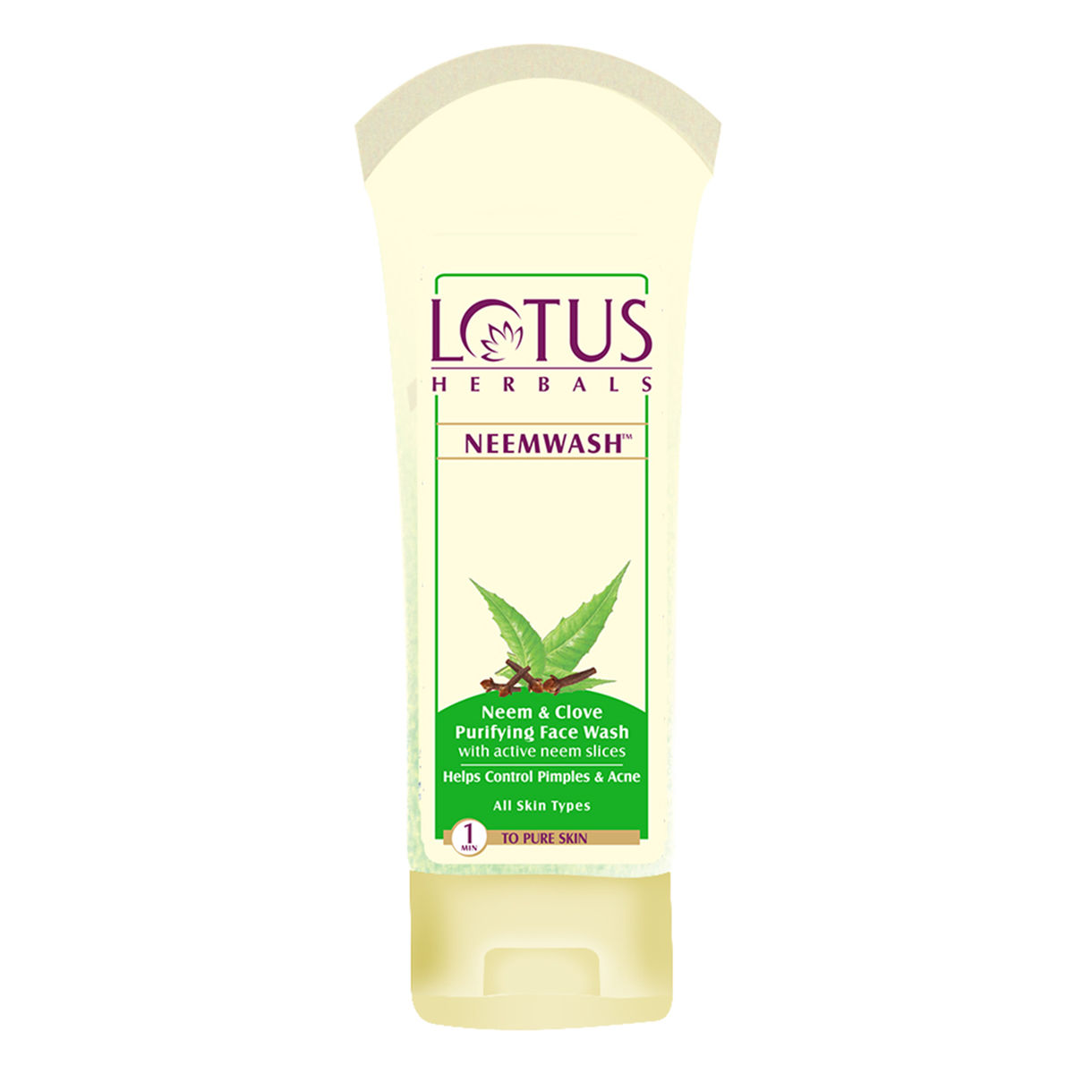 Buy Lotus Herbals Neemwash Neem & Clove Purifying Face Wash, 80 gm Online