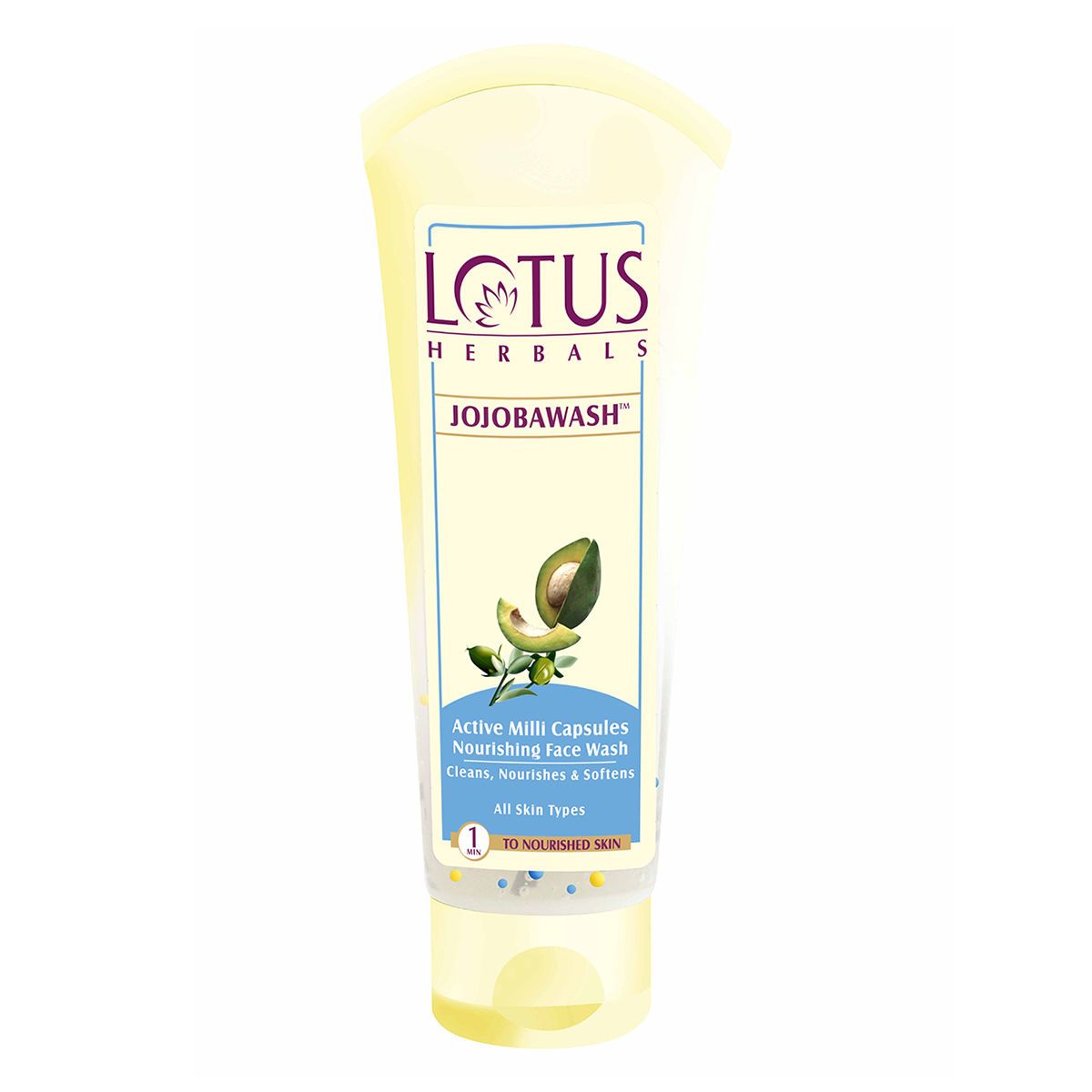 Buy Lotus Herbals Jojobawash Active Milli Capsules Nourishing Face Wash, 120 gm Online
