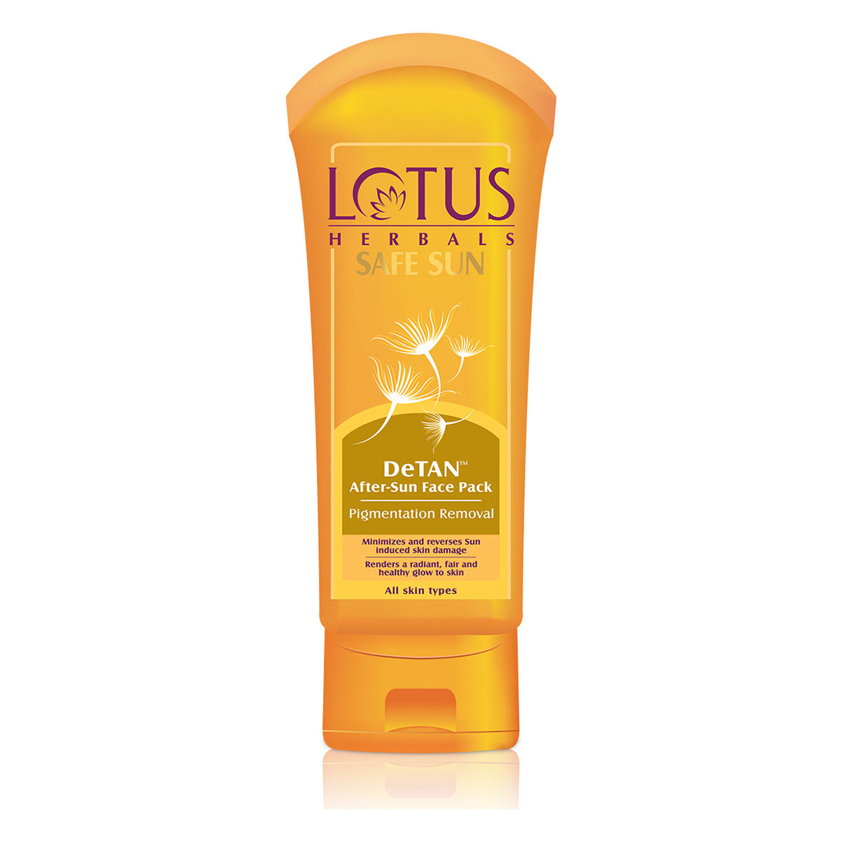 Buy Lotus Herbals Safe Sun DeTan After-Sun Face Pack, 100 gm Online