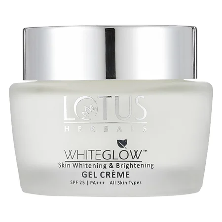 Lotus Herbals Whiteglow Skin Whitening & Brightening Gel Cream SPF 25 PA+++, 60 gm
