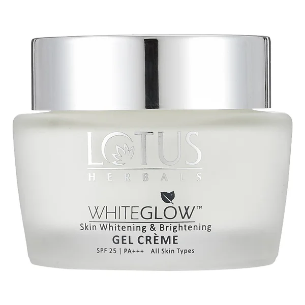 Lotus Herbals Whiteglow Skin Whitening &amp; Brightening Gel Cream SPF 25 PA+++, 60 gm, Pack of 1