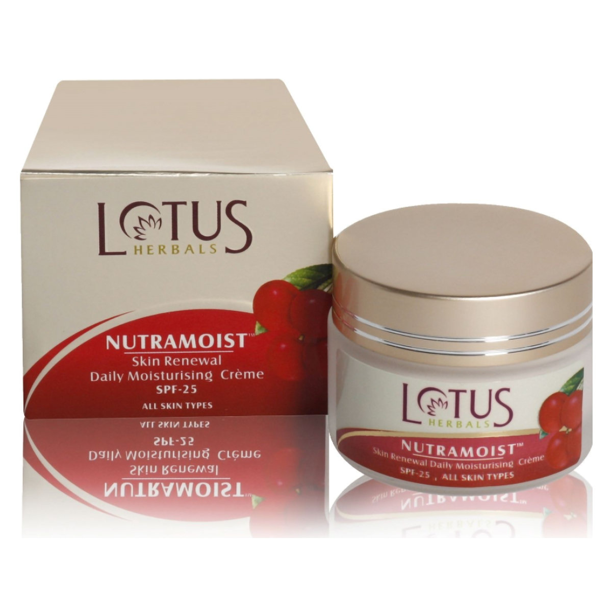 Lotus Herbals Nutramoist Skin Renewal SPF25 Daily Moisturising Cream, 50 gm, Pack of 1 Lotus Herbals Nutramoist Skin Renewal SPF25 Daily Moisturising Cream, 50 gm, Pack of 1