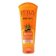 Lotus Herbals Safe Sun DeTan After-Sun Papaya & Aloe Vera Face Wash Gel, 100 gm