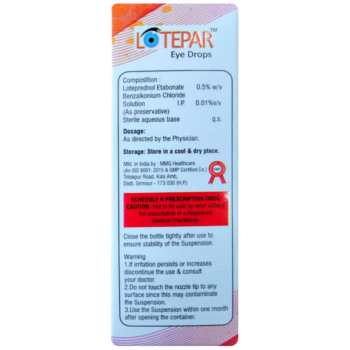 Lotepar Eye Drops 5 ml, Pack of 1 EYE DROPS Lotepar Eye Drops 5 ml, Pack of 1 EYE DROPS