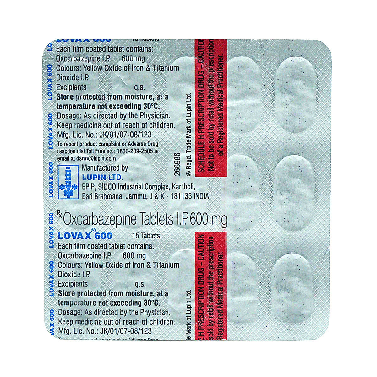 Lovax 600 Tablet 15's, Pack of 15 TABLETS Lovax 600 Tablet 15's, Pack of 15 TABLETS