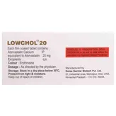 Lowchol 20 Tablet 10's, Pack of 10 TabletS