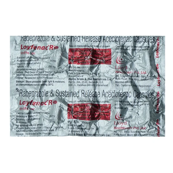 Loyfenac R Capsule 10's, Pack of 10 CapsuleS