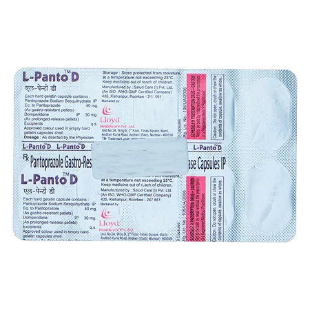 L-Panto D Capsule 10's