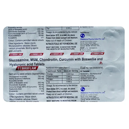 Lubriflam Tablet 10's