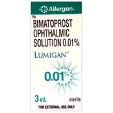 Lumigan 0.01% Ophthalmic Solution 3 ml, Pack of 1 OPTHALMIC SUSPENSION