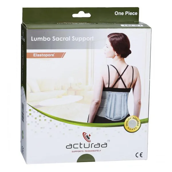 Acura Lumbo Sacral Support Contoured Elastopore XXL, 1 Count, Pack of 1