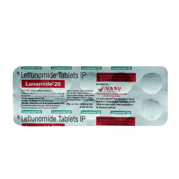 LUNAMIDE 20MG TABLET 10'S, Pack of 10 TabletS