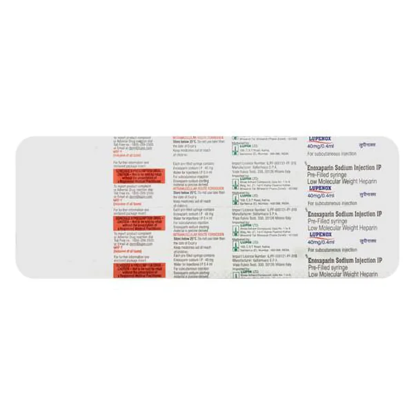 Lupenox 40 mg Injection 0.4 ml