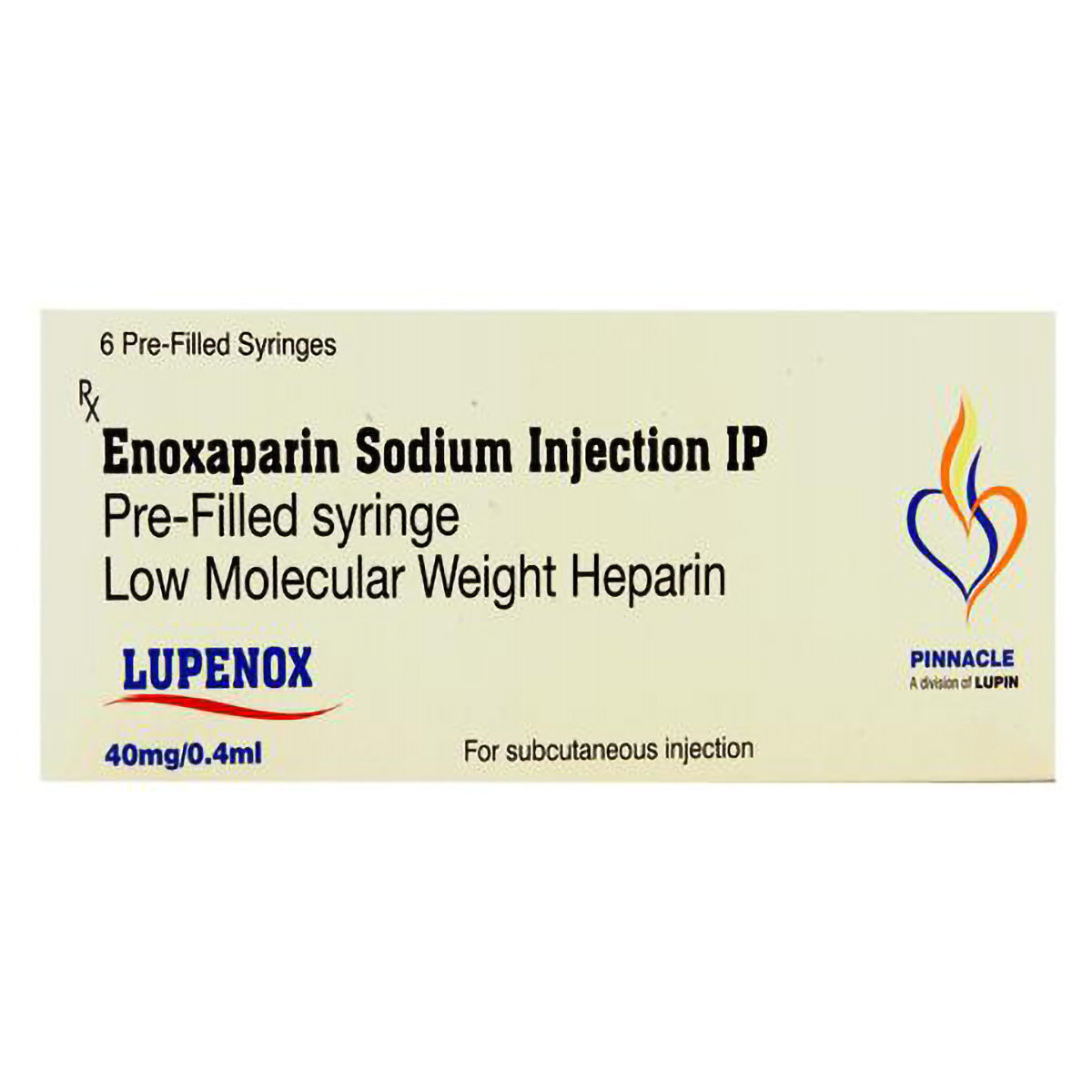 Lupenox 40 mg Injection 0.4 ml, Pack of 1 INJECTION Lupenox 40 mg Injection 0.4 ml, Pack of 1 INJECTION