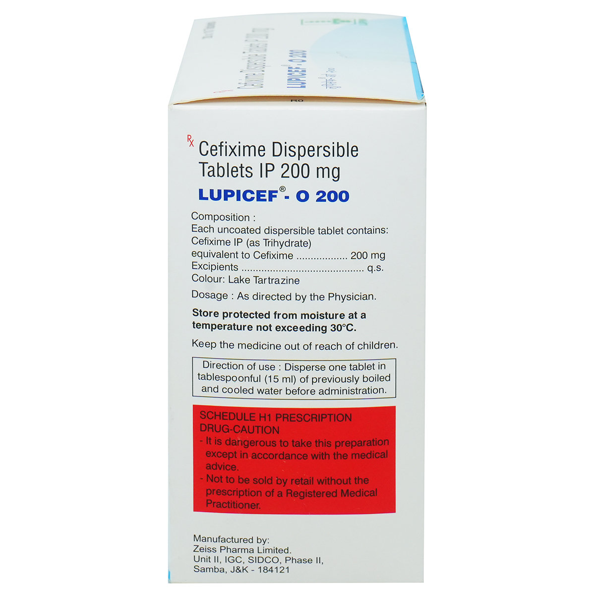 Lupicef O 200 Tablet 10's, Pack of 10 TABLETS Lupicef O 200 Tablet 10's, Pack of 10 TABLETS