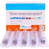 Lupisulin M 30 100IU/ml Injection 5 x 3 ml, Pack of 5 INJECTIONS