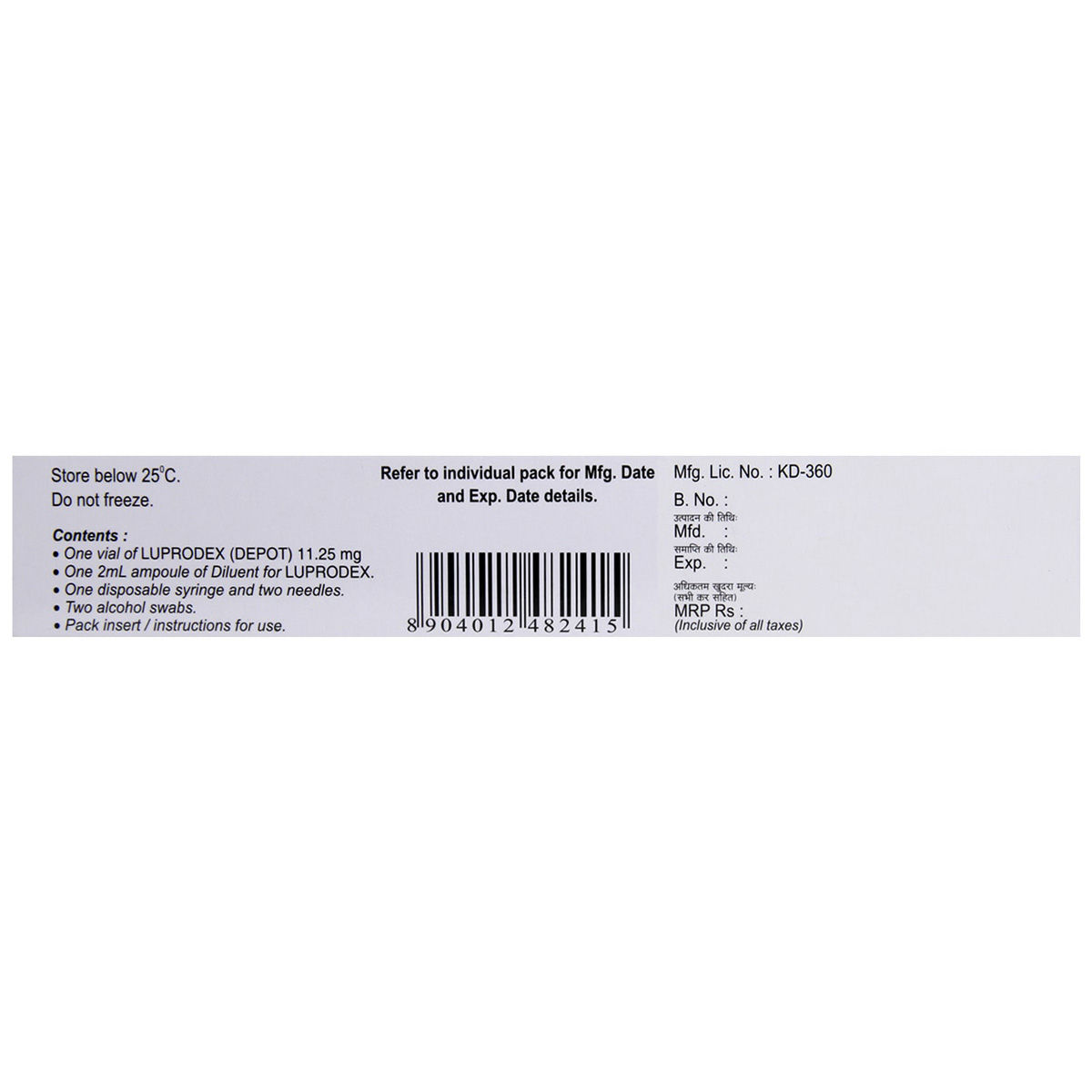 Luprodex 11.25 mg Injection 2 ml Price, Uses, Side Effects, Composition ...