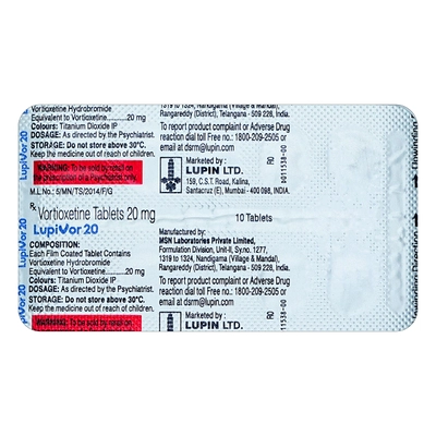 Lupivor 20 Tablet 10's, Pack of 10 TabletS