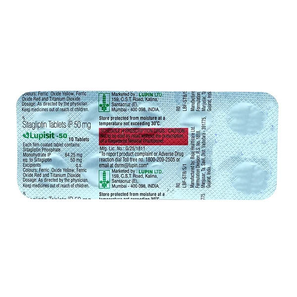 Lupisit-50 Tablet 10's, Pack of 10 TabletS