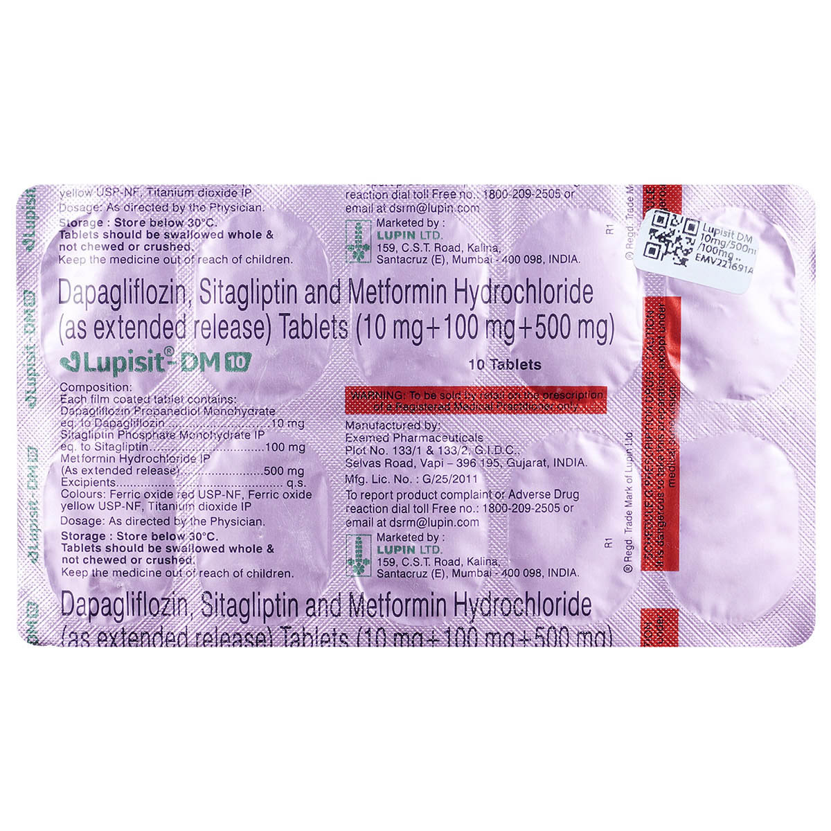 Lupisit-DM 10 Tablet 10's, Pack of 10 TABLETS Lupisit-DM 10 Tablet 10's, Pack of 10 TABLETS