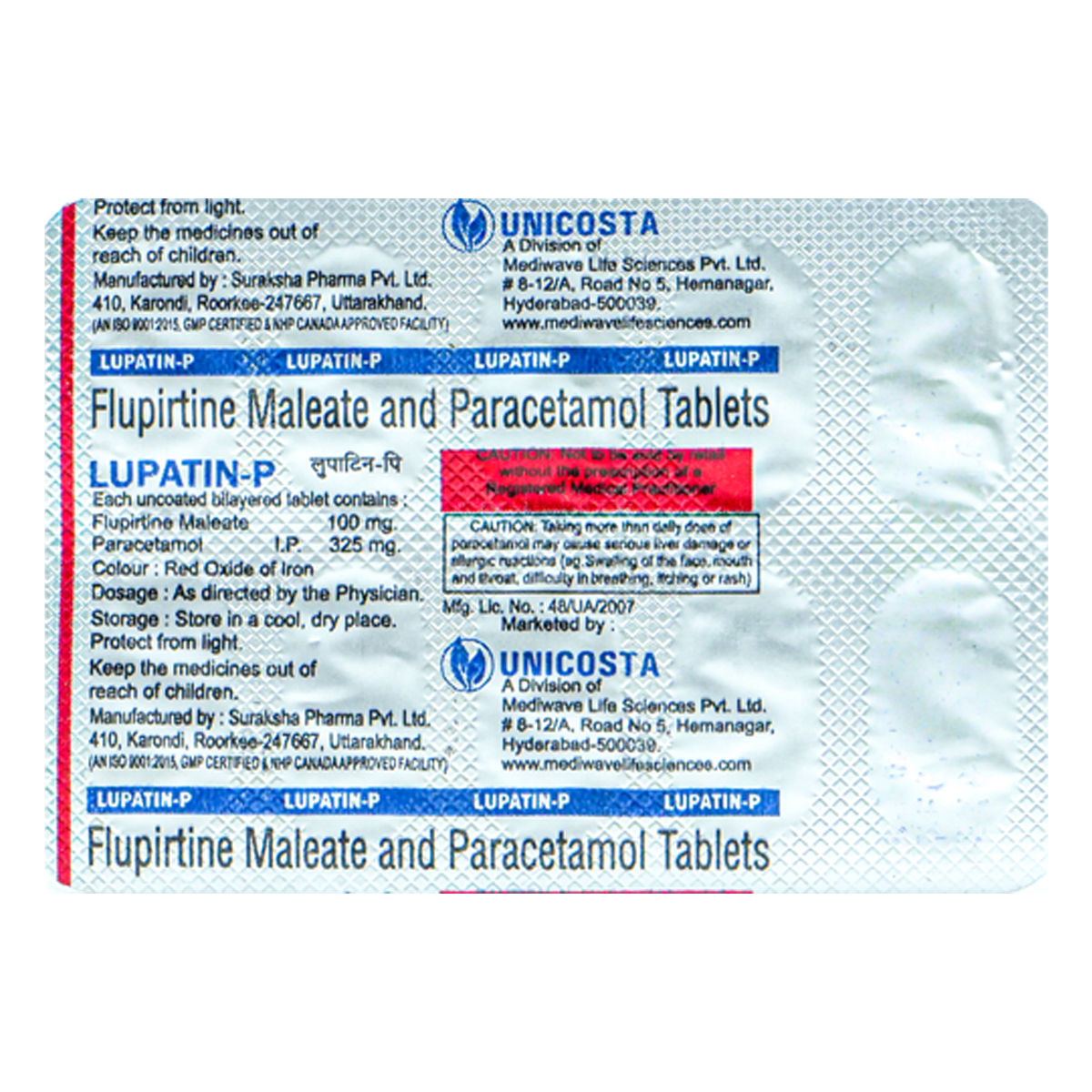 Buy Lupatin-P Tablet 10's Online