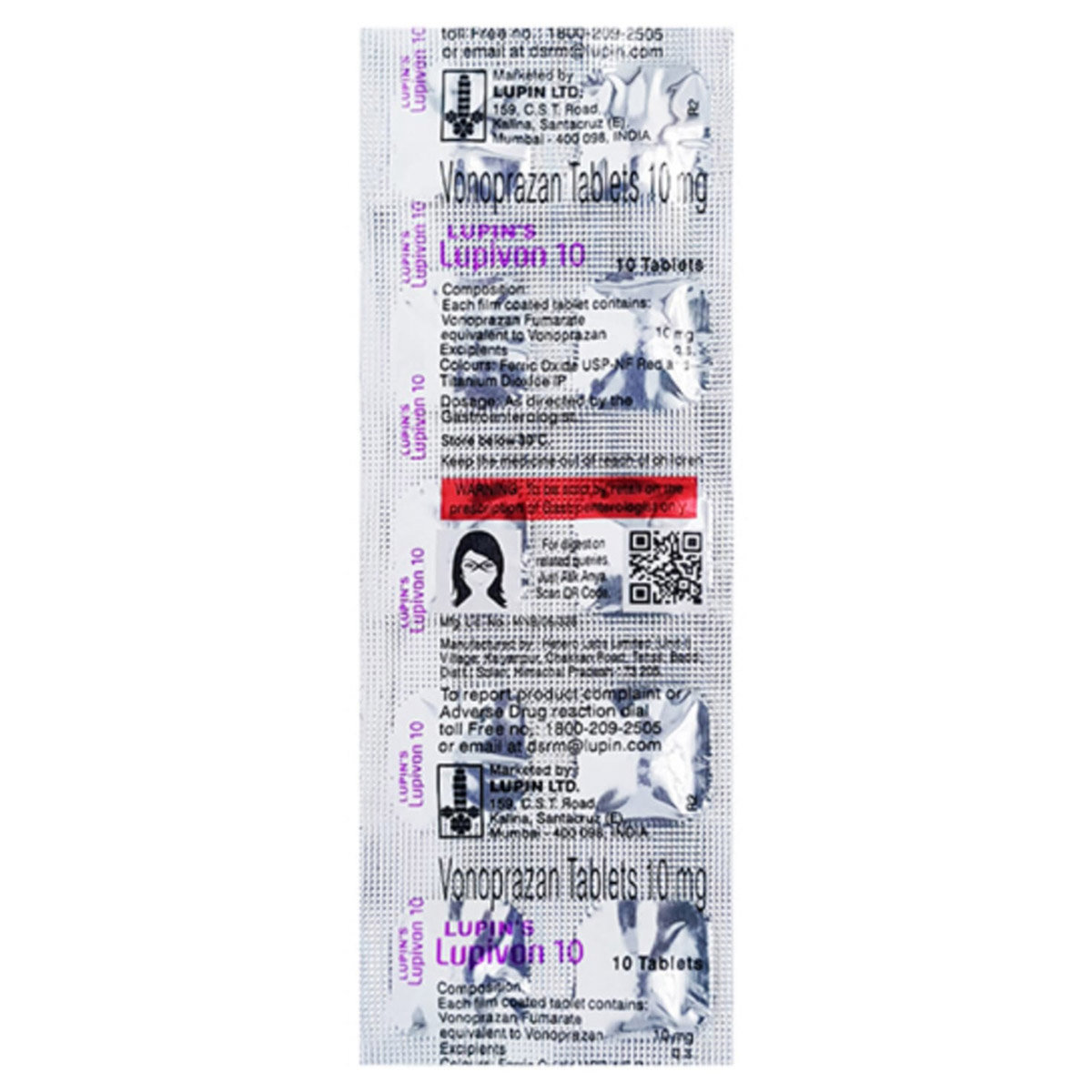 Lupivon 10 Tablet 10's, Pack of 10 TABLETS Lupivon 10 Tablet 10's, Pack of 10 TABLETS