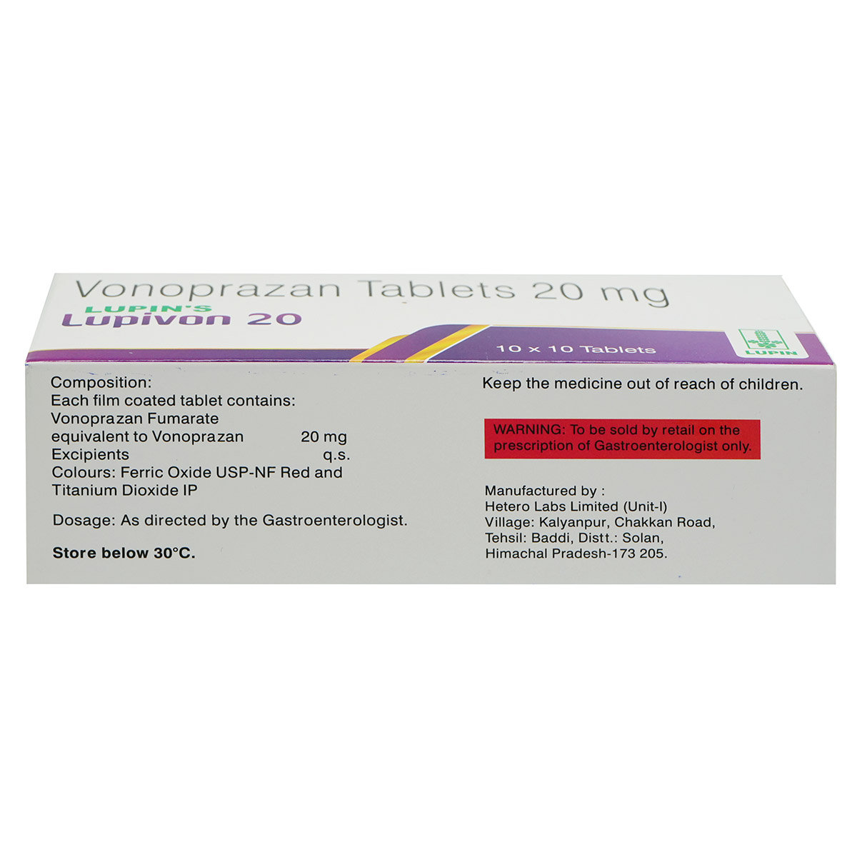 Lupivon 20 Tablet 10's, Pack of 10 TABLETS Lupivon 20 Tablet 10's, Pack of 10 TABLETS