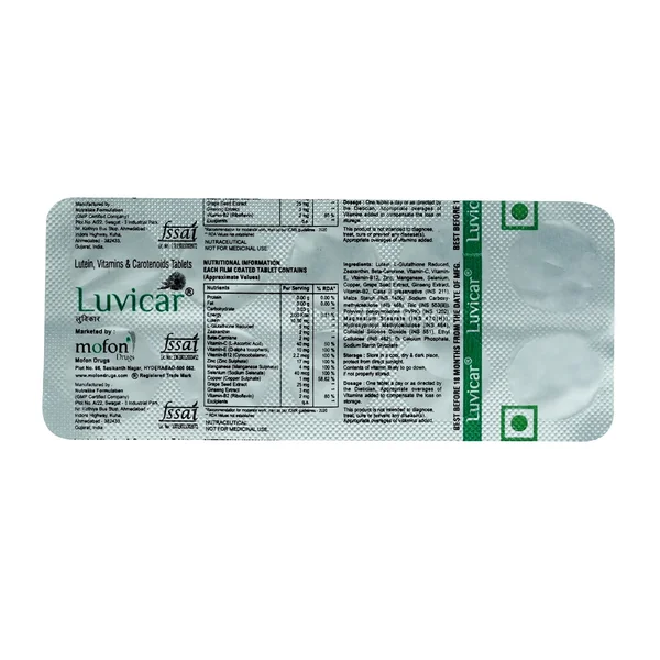 Luvicar Tablet 10's