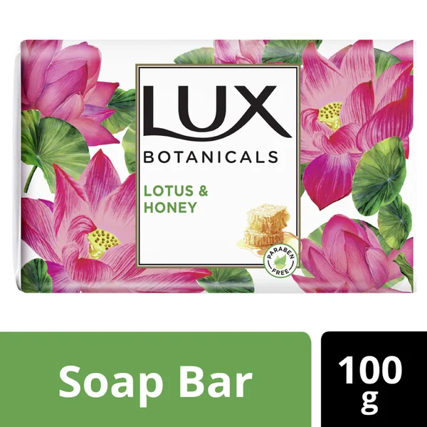 Lux Botanicals Lotus & Honey Soap 100 gm | With Natural Extract | For Glowing Skin | With Fragrance