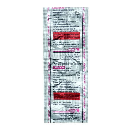 Lyser 20 mg Tablet 10's