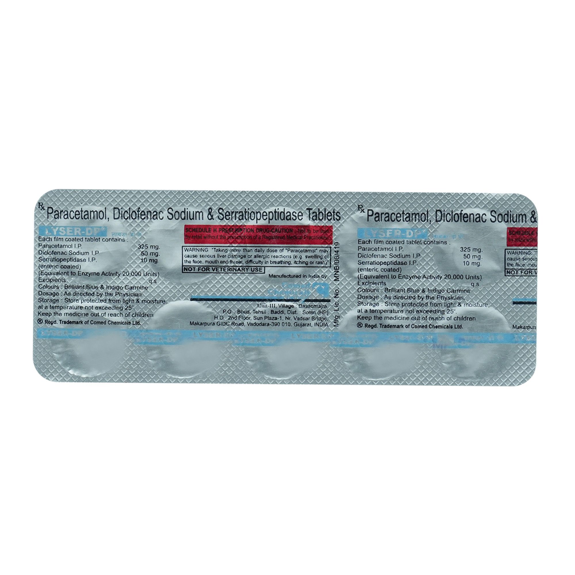 Lyser DP Tablet 10's, Pack of 10 TABLETS Lyser DP Tablet 10's, Pack of 10 TABLETS