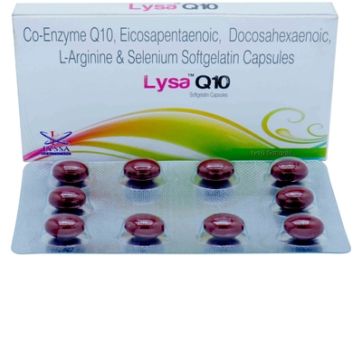 Lysa Q10 Soft Gelatin Capsule 10's, Pack of 10 CAPSULES